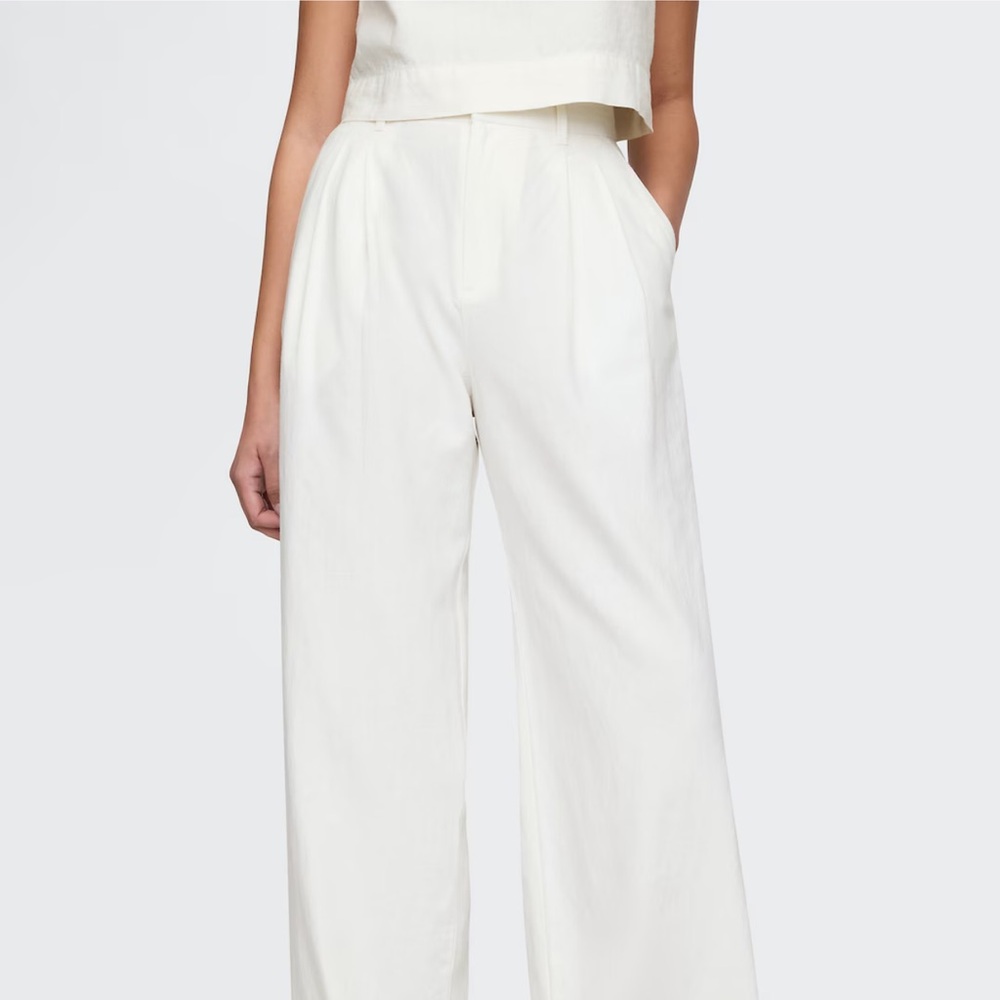 Gap linen high rise trousers